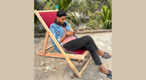 Premium Quality Mahogany Wood Easy Chair - Image 2